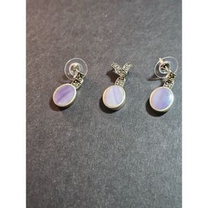 Sunstone Imports vintage sterling silver earring and pendant set